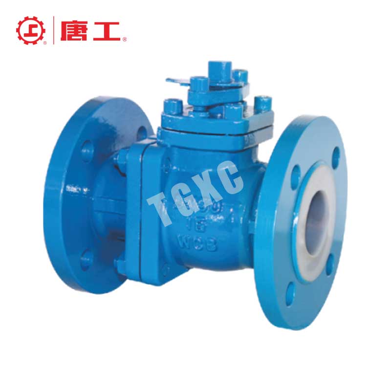 Fluorine-Lined Plug Valve