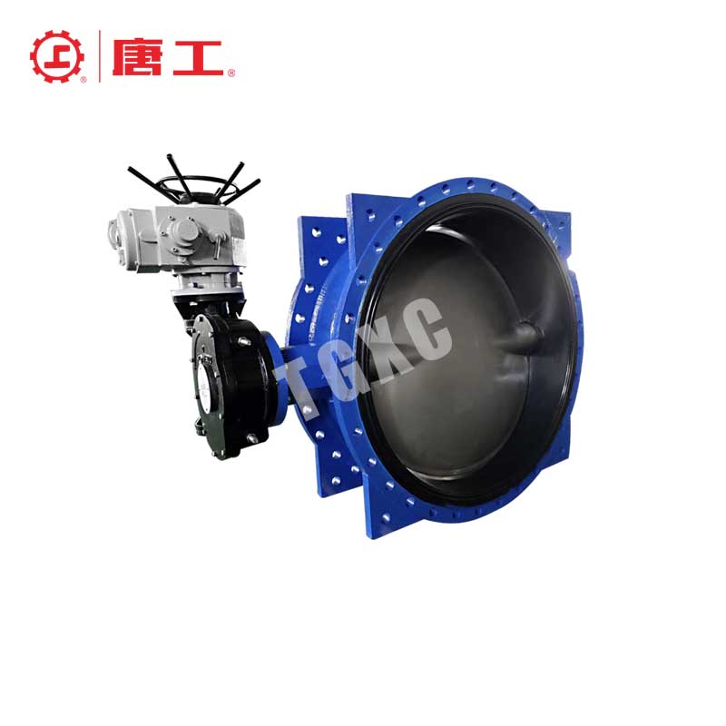 Electric large caliber butterfly valve