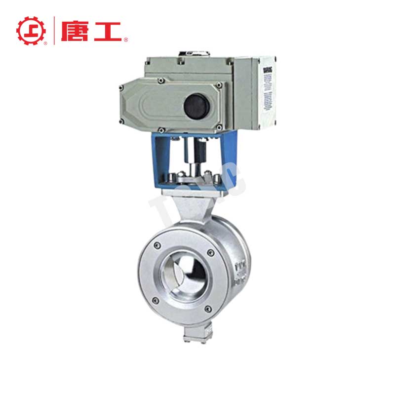 Electric V-ball valve