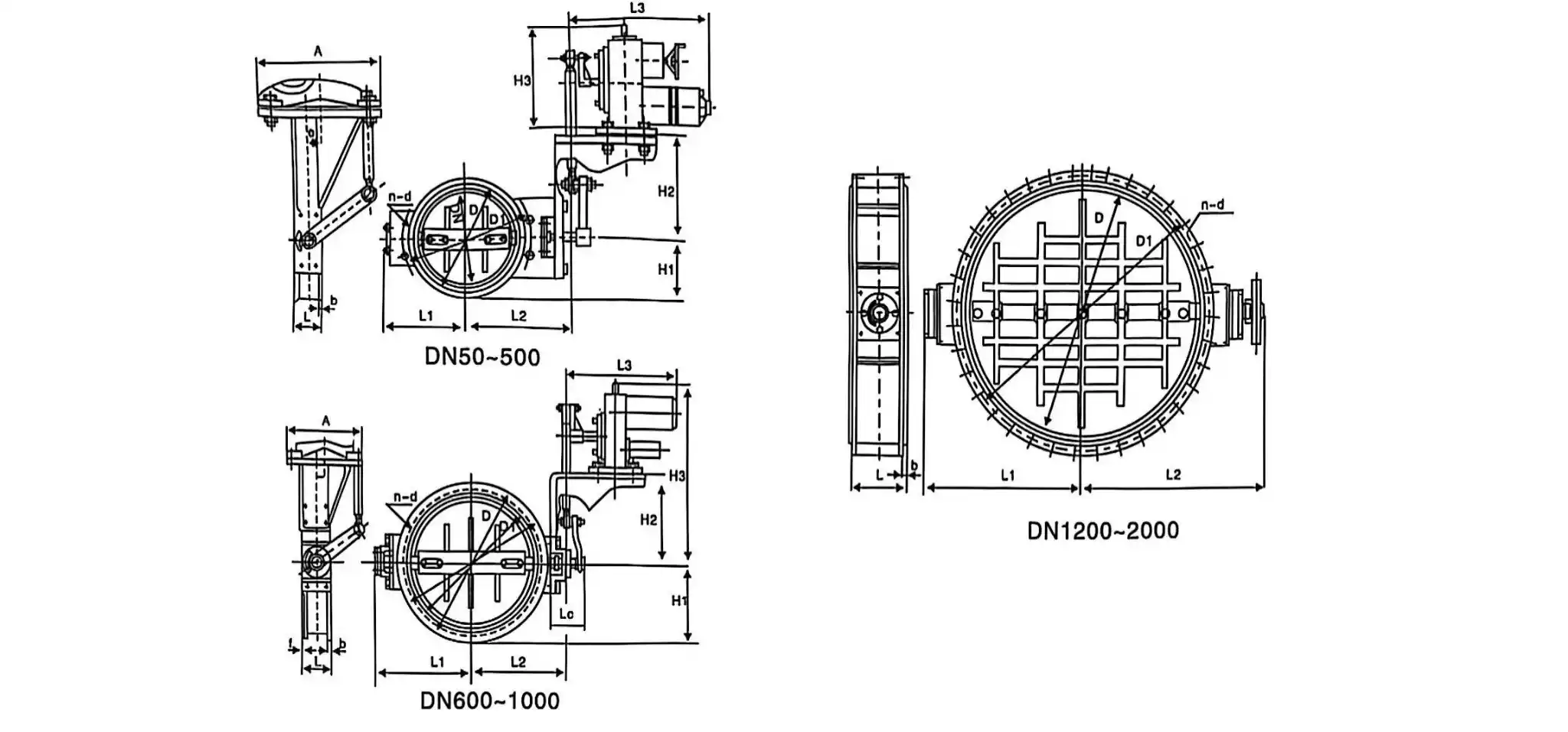 Electric regulating butterfly valve
