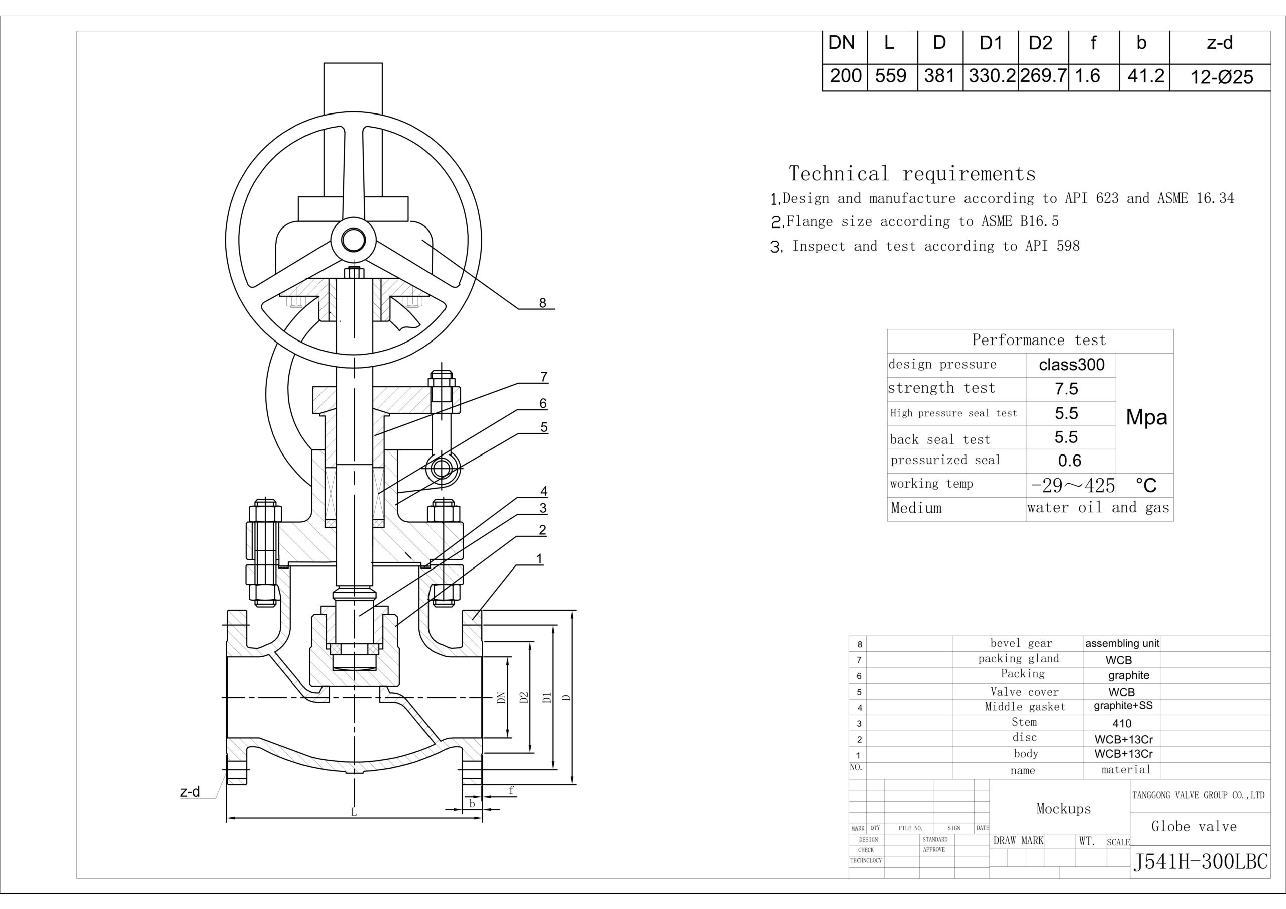 Bear-Gear Globe Valve