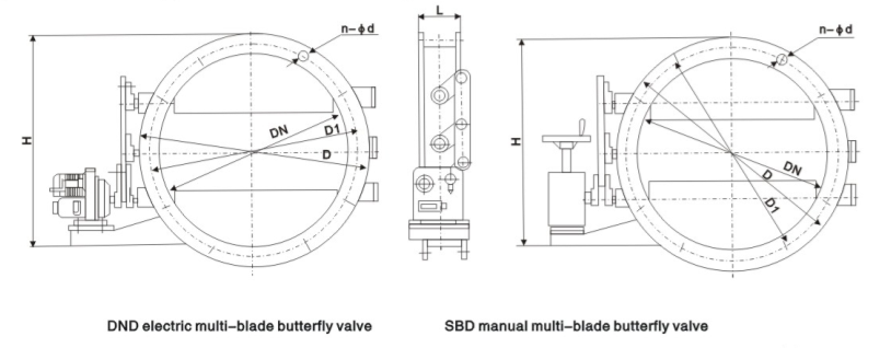Louver Damper Butterfly Valve Diagram