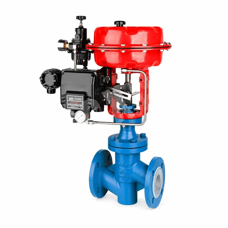 Pneumatic Control Valve With Positioner
