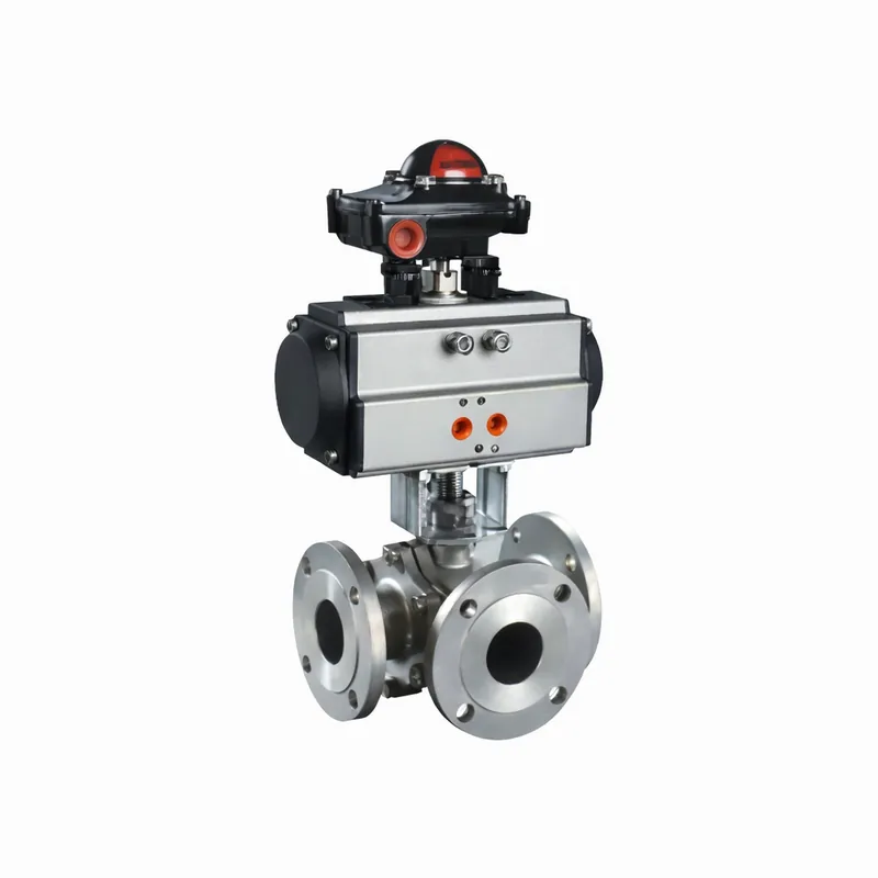 Pneumatic Three-Way Ball Valve2
