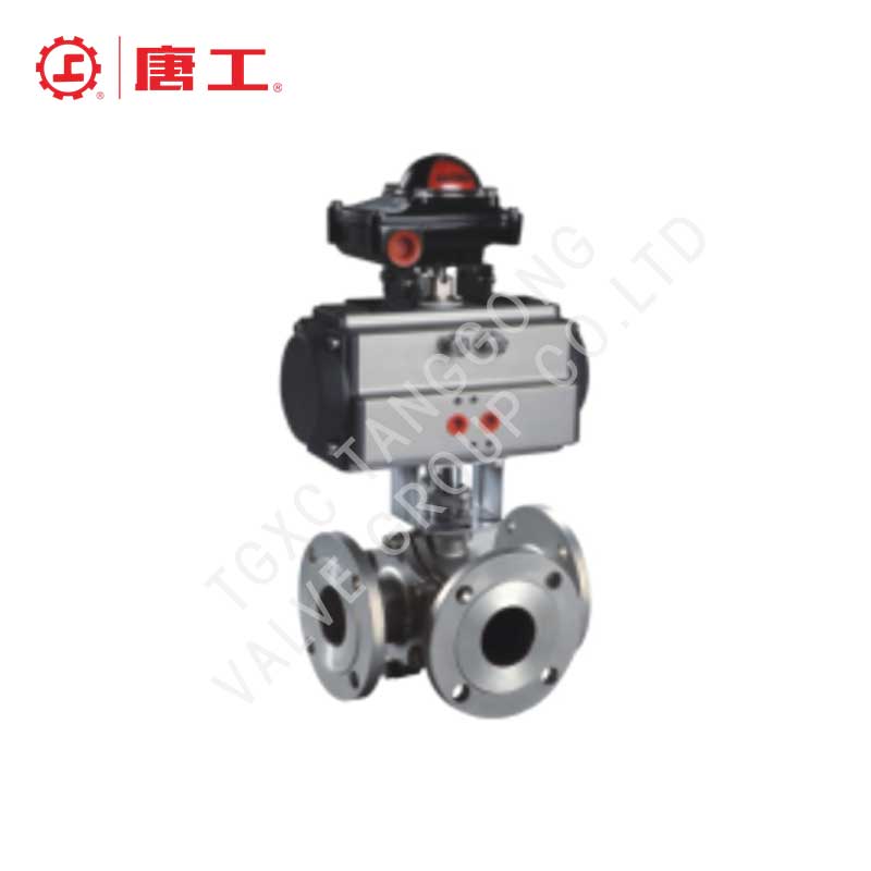 Pneumatic Three-Way Ball Valve
