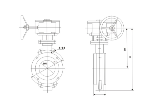 Wafer Butterfly Valve Diagram