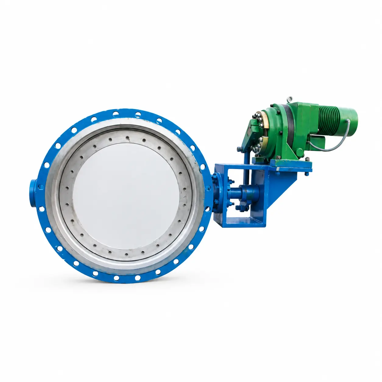 electric actuated large diameter butterfly valve