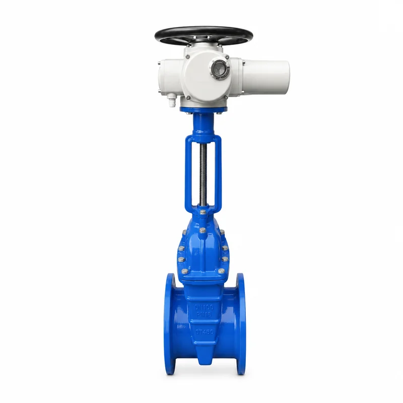 electric rising stem flanged gate valve