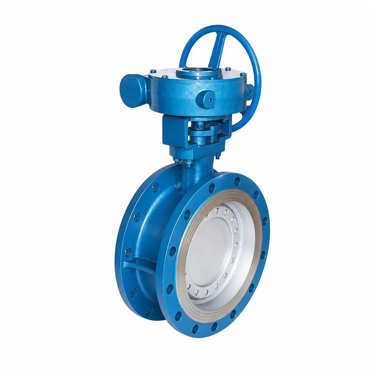gear operated flanged butterfly valve