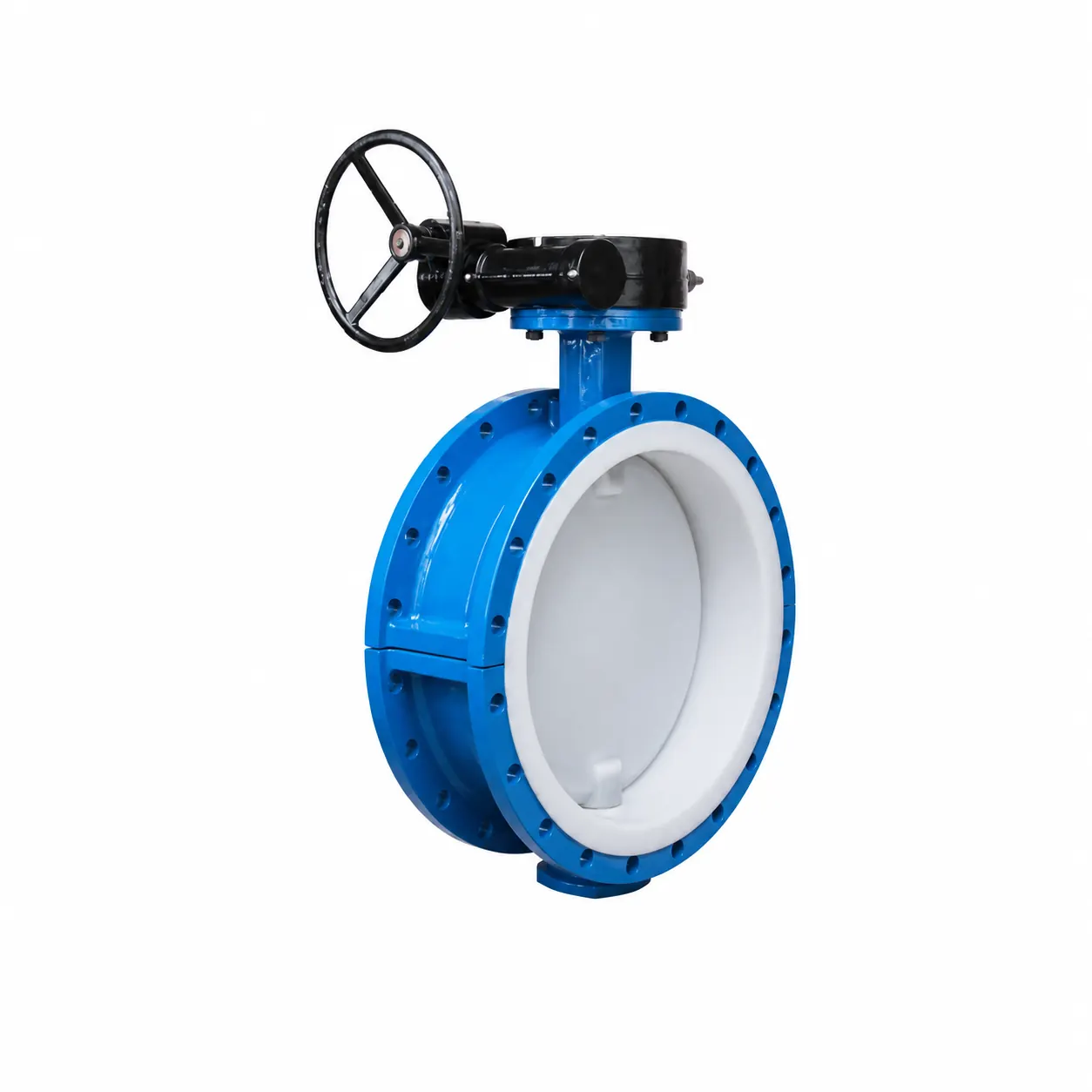 gear operated ptfe lined butterfly valve