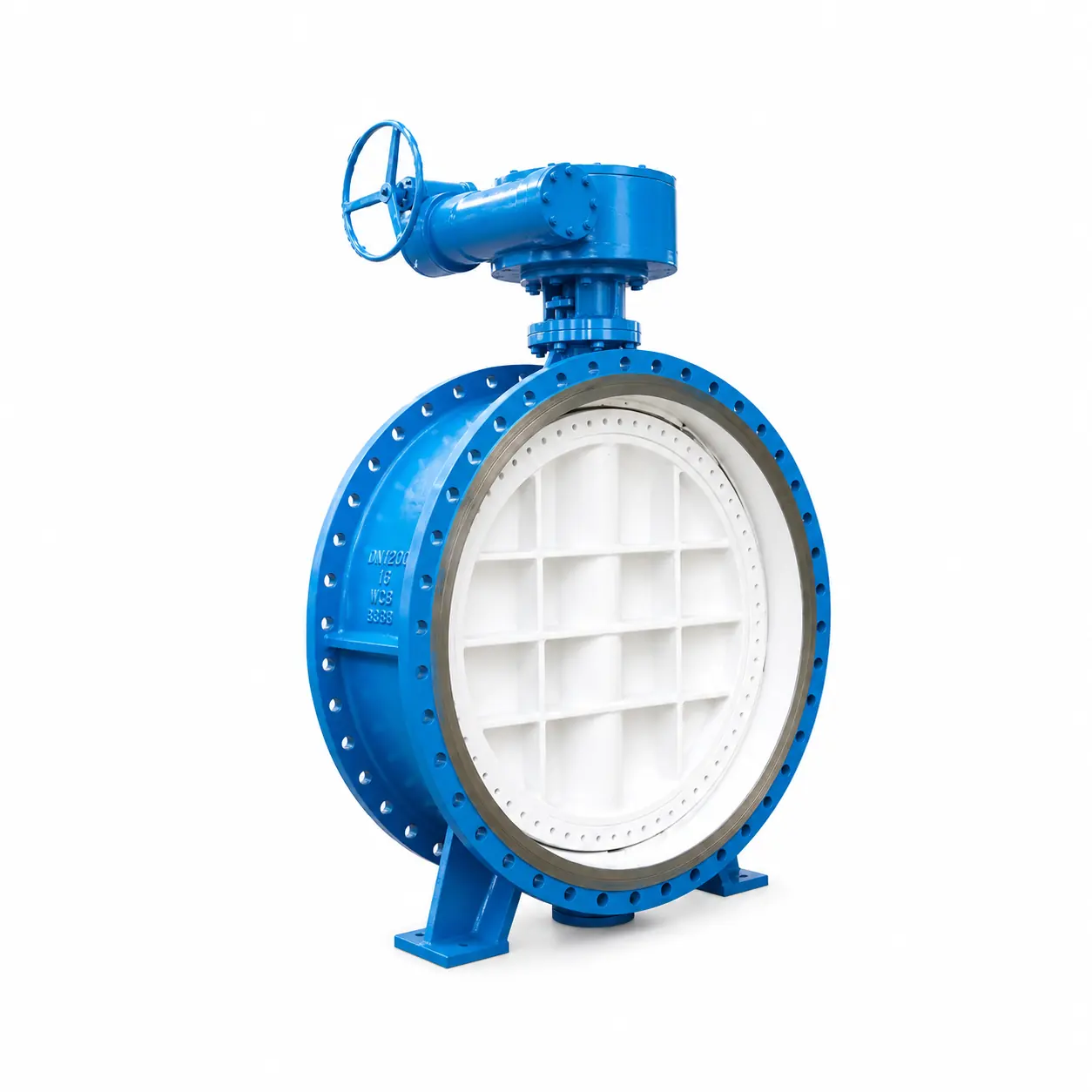 gear operated ptfe lined butterfly valve