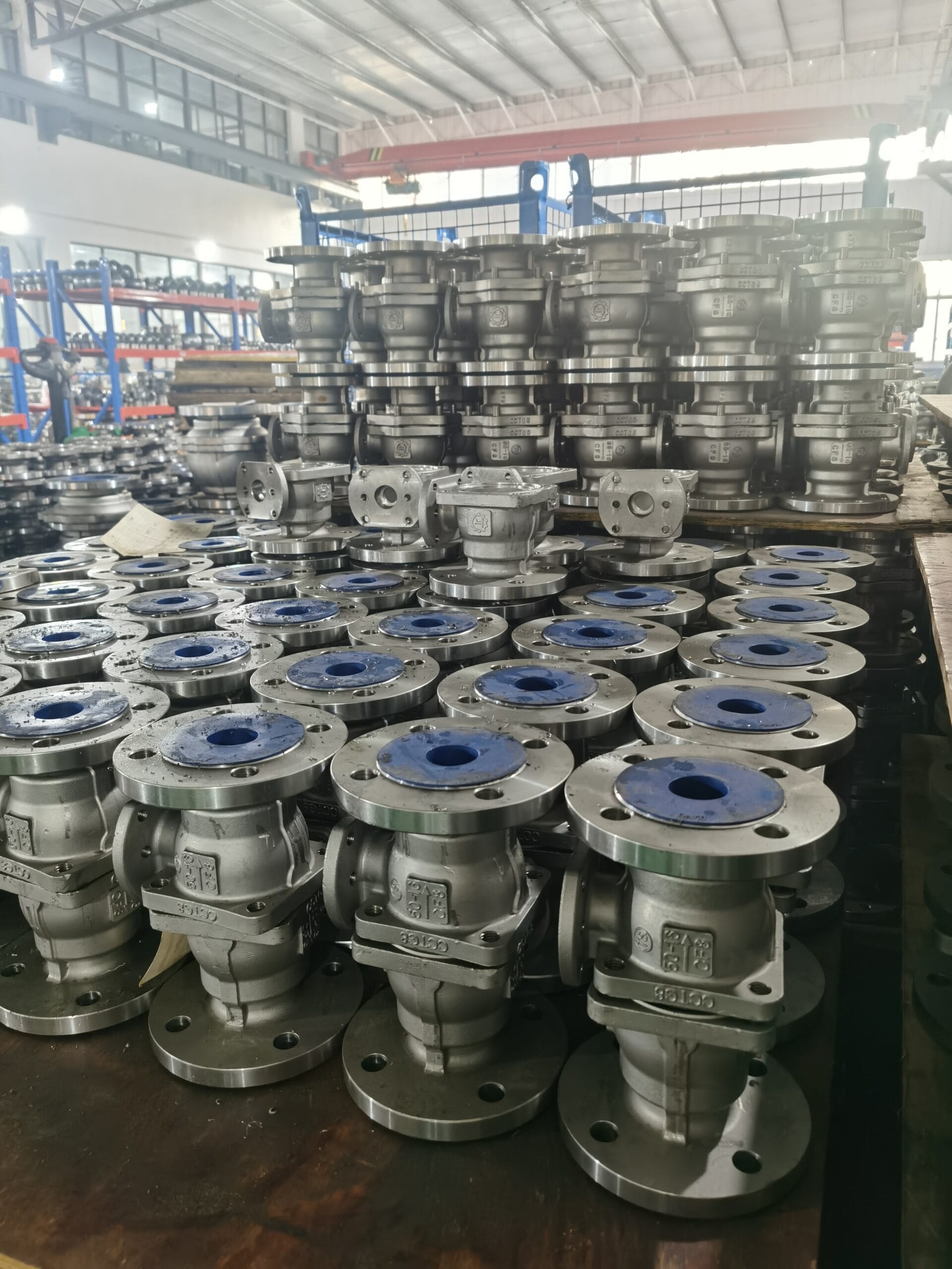 Globe valve certified manufacturing quality control and project documentation