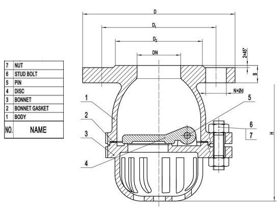 foot-valve-structure