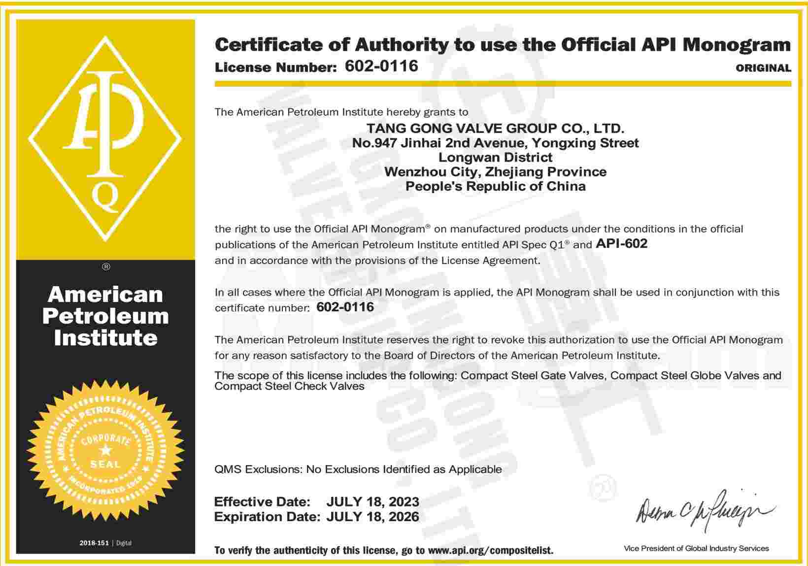API 602 Compact Steel Gate Globe Check Valves