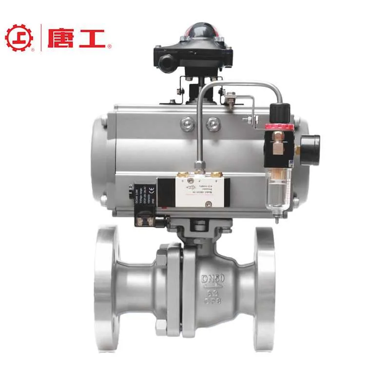 PNEUMATIC-O-TYPE-CUT-OFF-BALL-VALVE