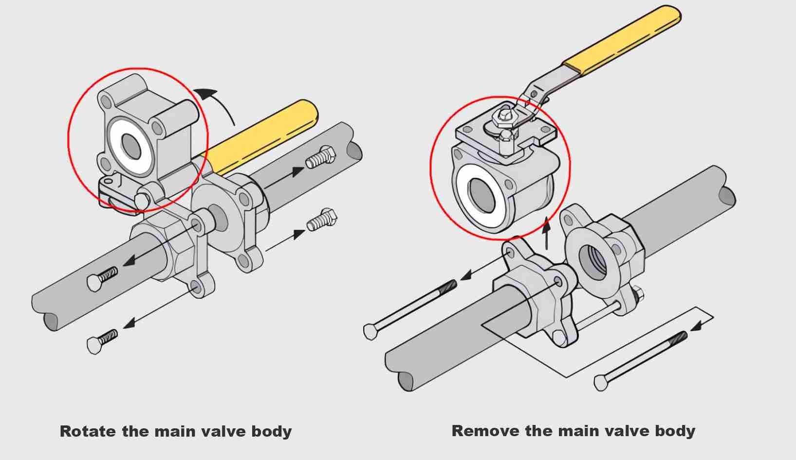 Three-Piece-Ball-Valve-Structure