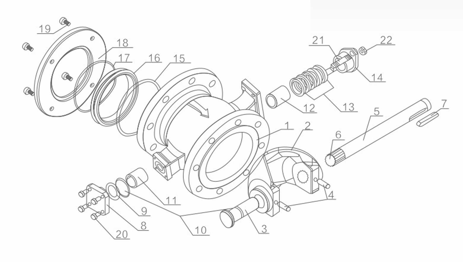 V-TYPE CONTROL BALL VALVE Structure