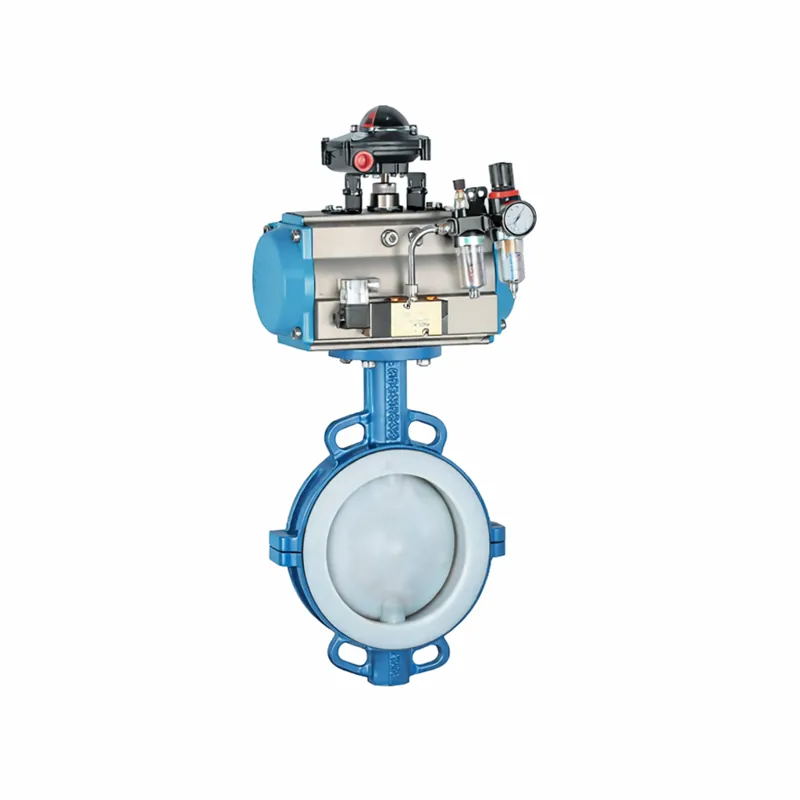 Fluorine-Lined Pneumatic Butterfly Valve