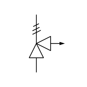 P&ID symbol for a pressure relief valve