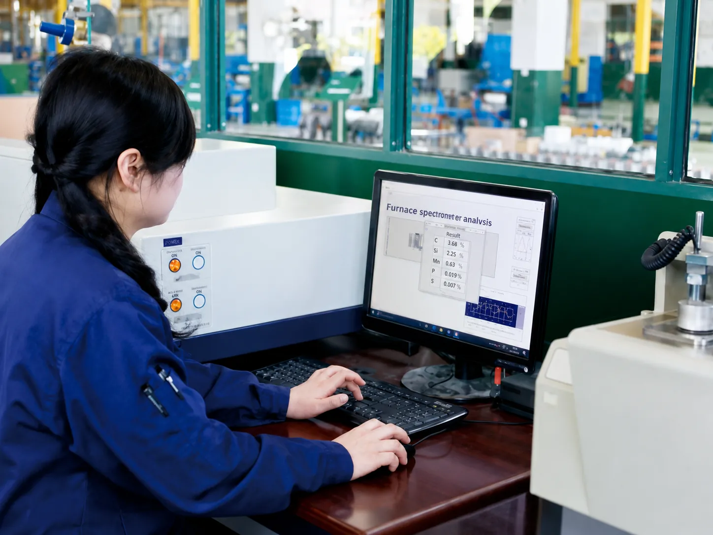 Valve chemical composition analysis for material verification