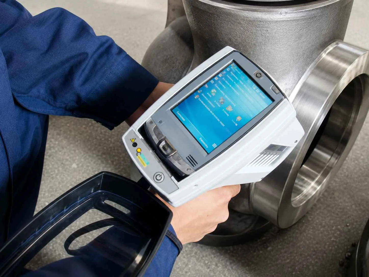 Valve material spectral analysis for project orders