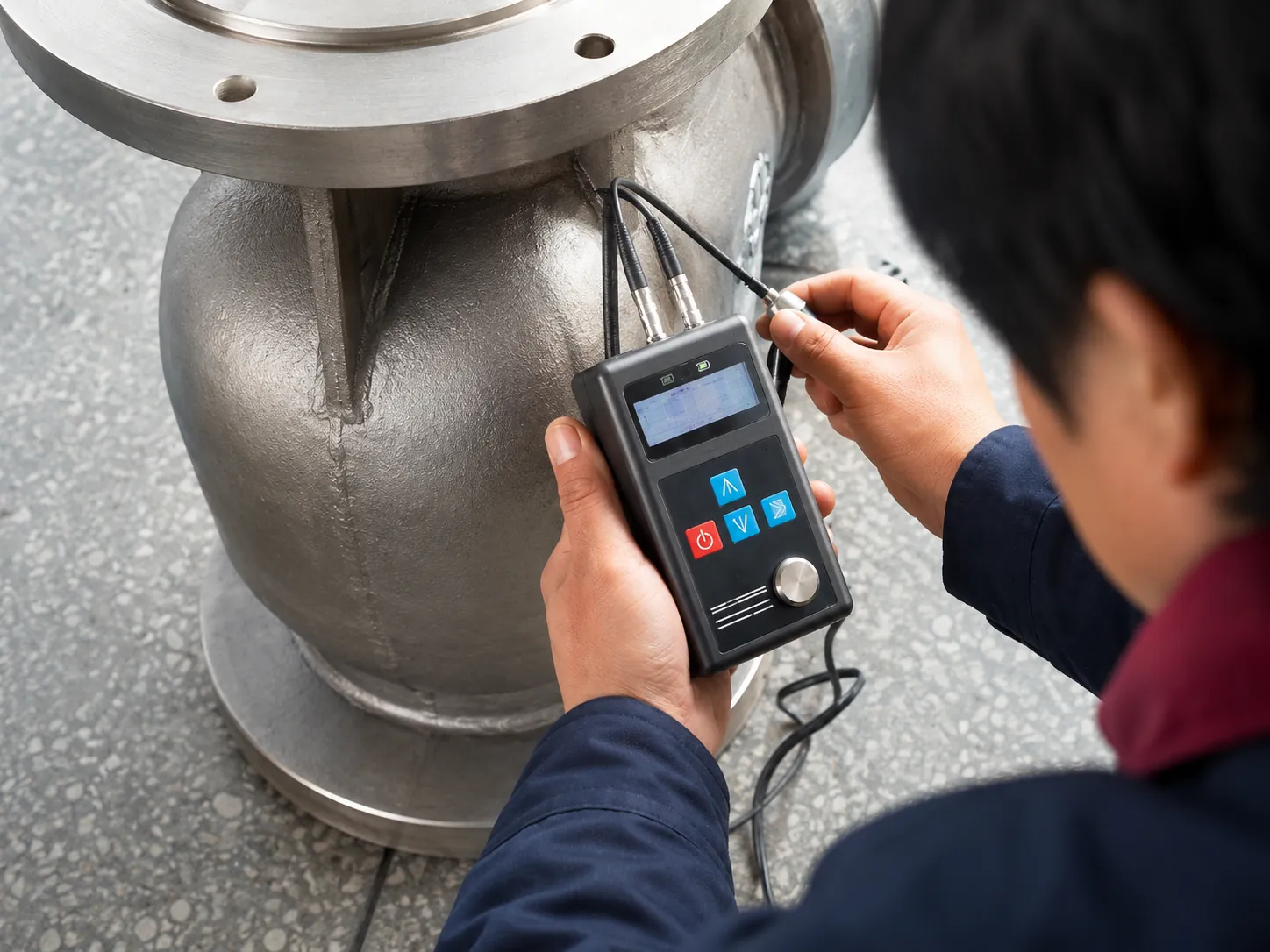 Valve ultrasonic thickness detection for body wall thickness