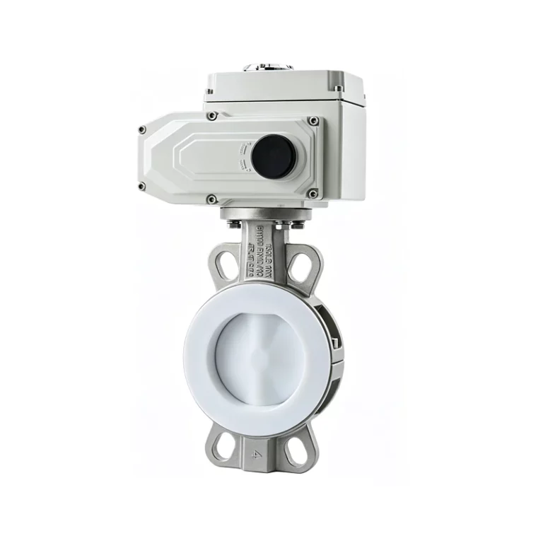 Electric Fluorine Lined Wafer Butterfly Valve