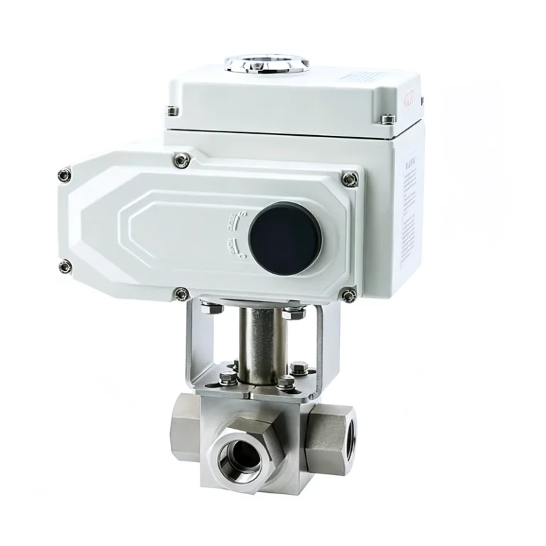 Electric High Pressure Three Way Ball Valve