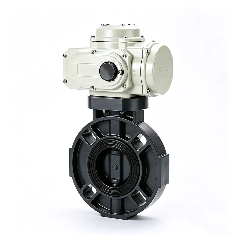 Electric UPVC Wafer Butterfly Valve