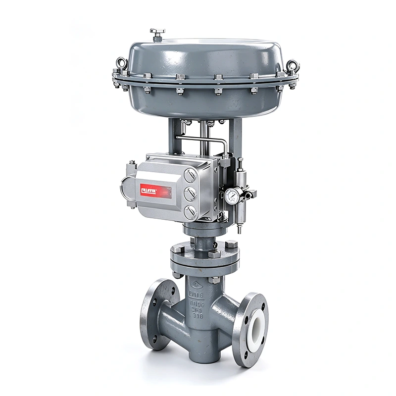 pneumatic fluorine lined control valve