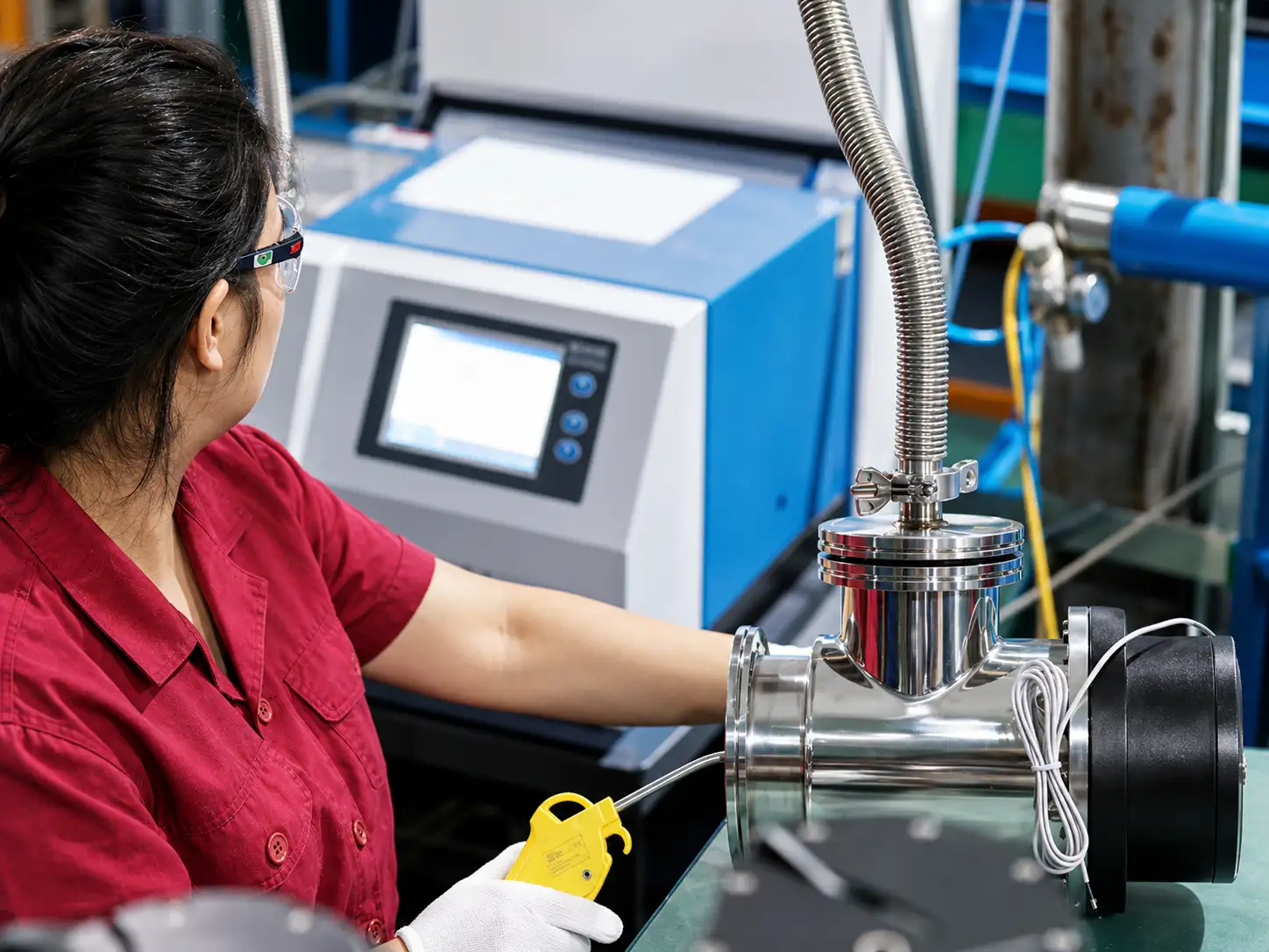 Control valve functional adjustment and actuator stroke check