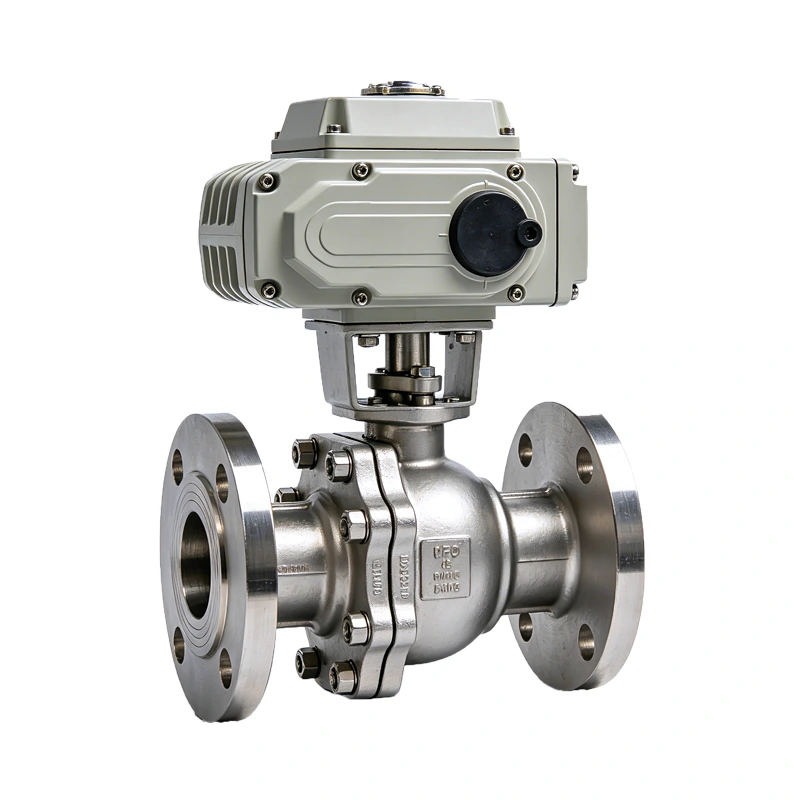 electric flanged ball valve 3