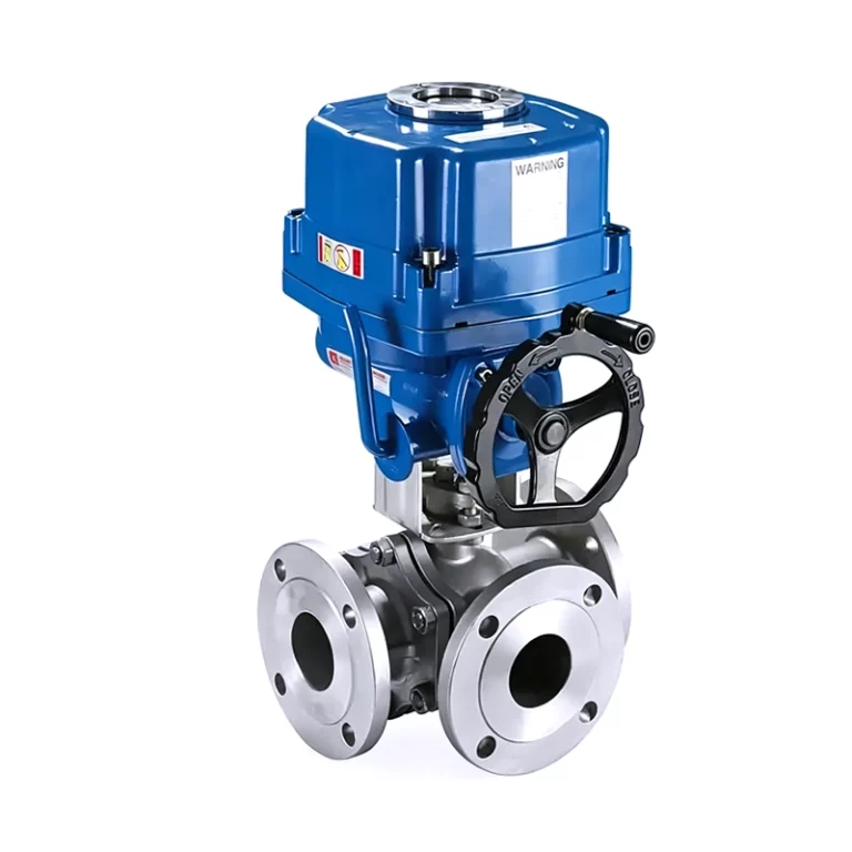 Electric three way ball valve