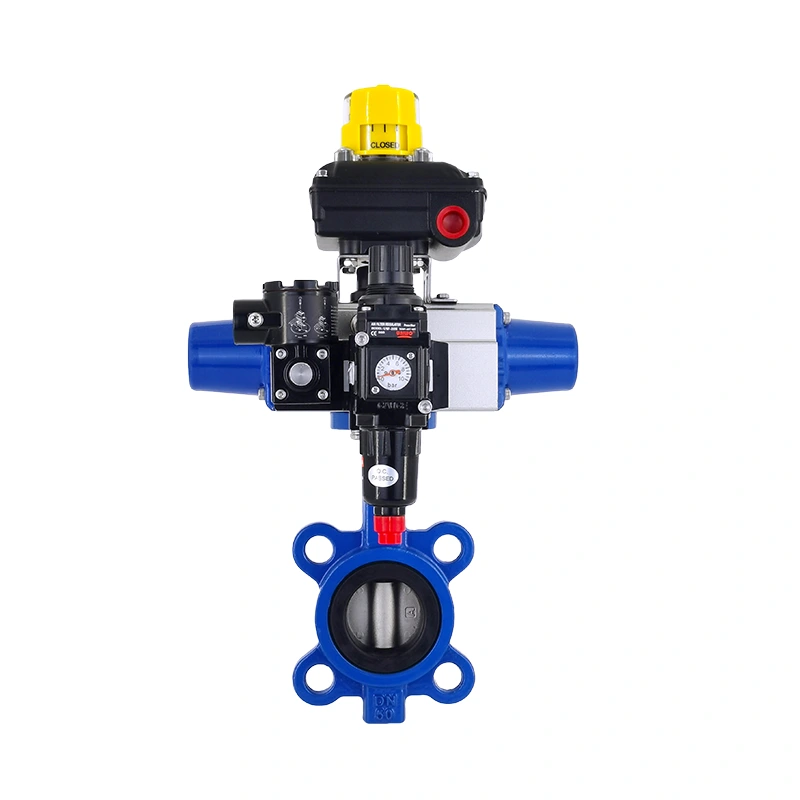 pneumatic wafer butterfly valve