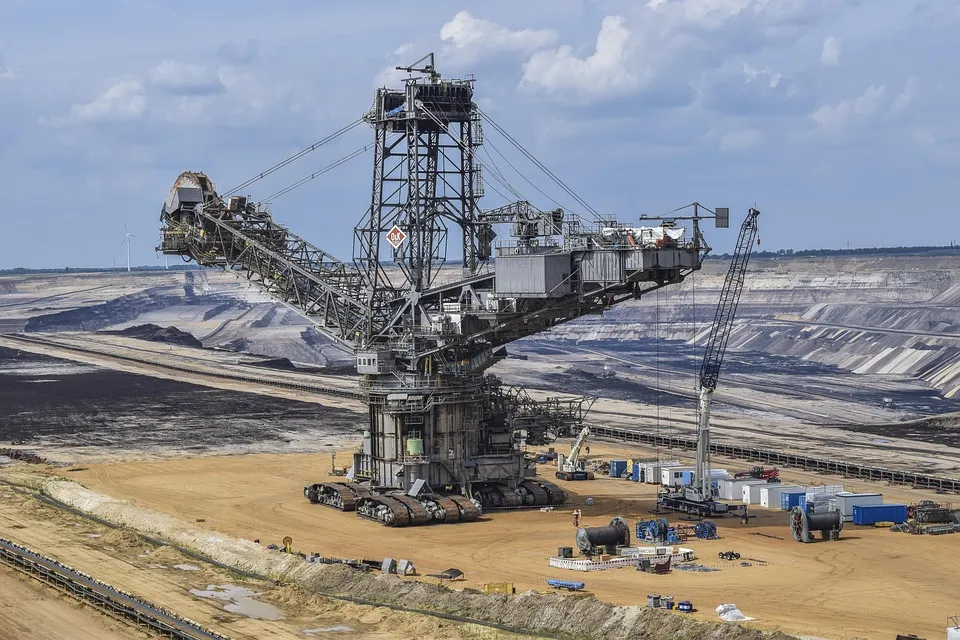 Open-pit mining landscape