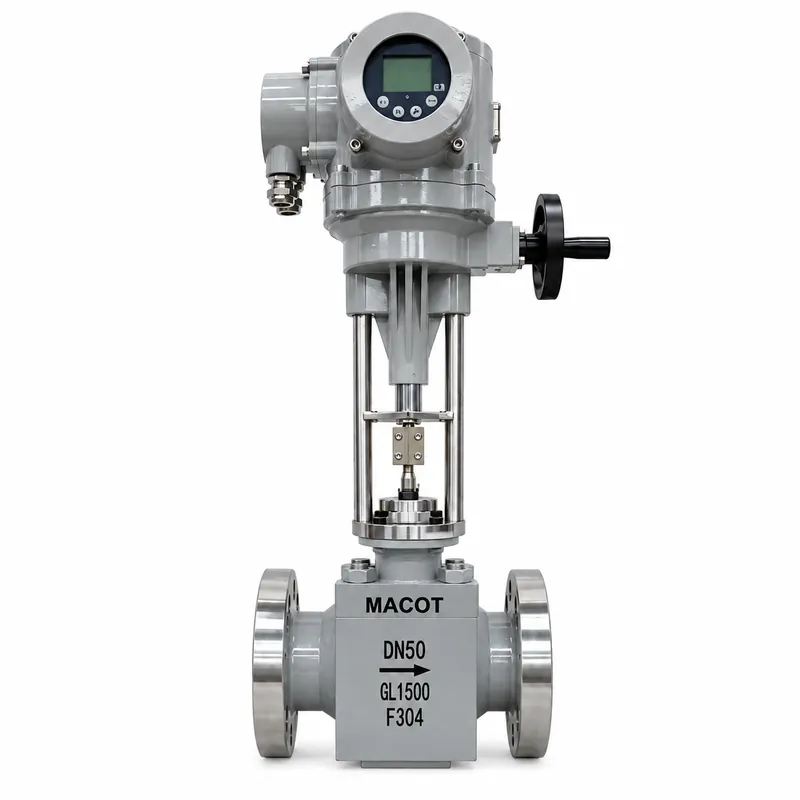 Multi-stage low-noise cage-guided globe control valve for clean gas vapor or steam letdown