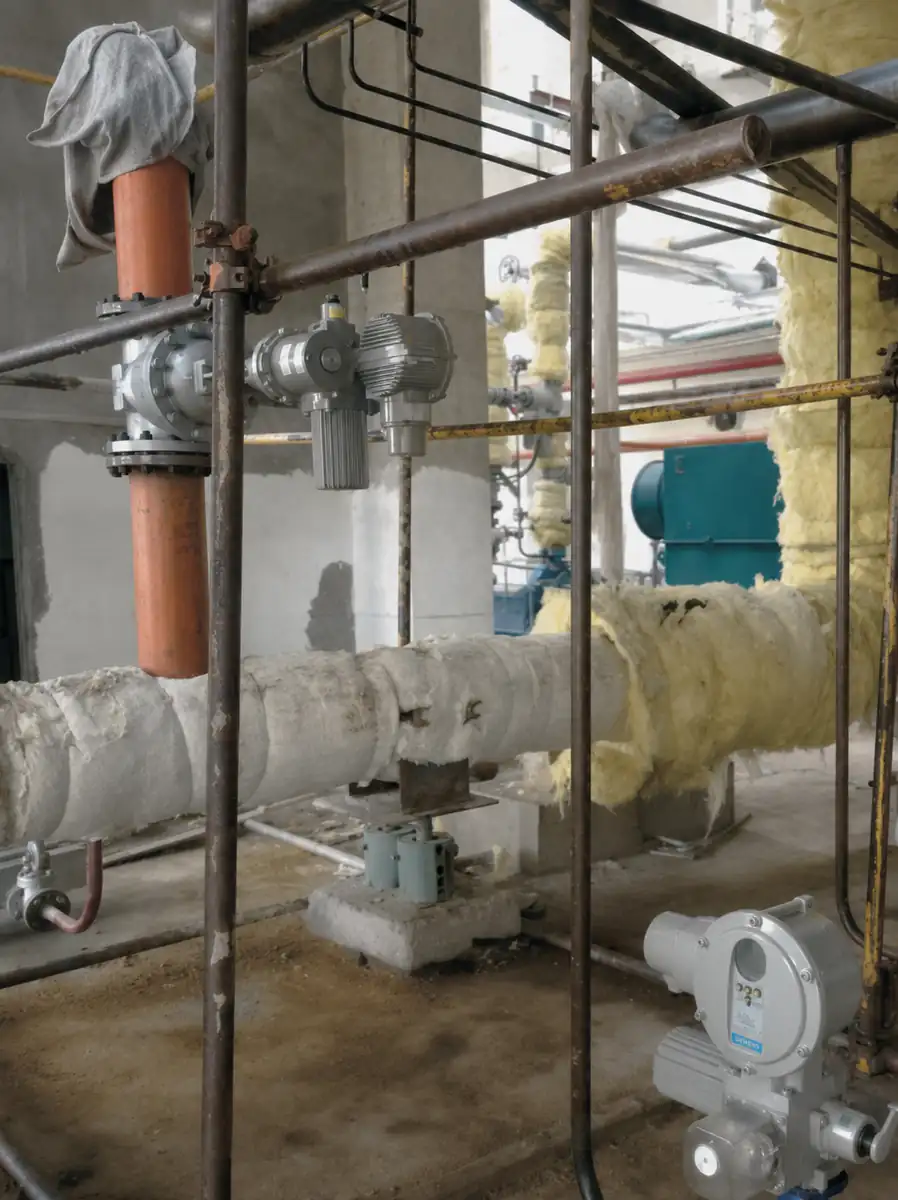 Class 2500 pneumatic globe control valve installed in process service