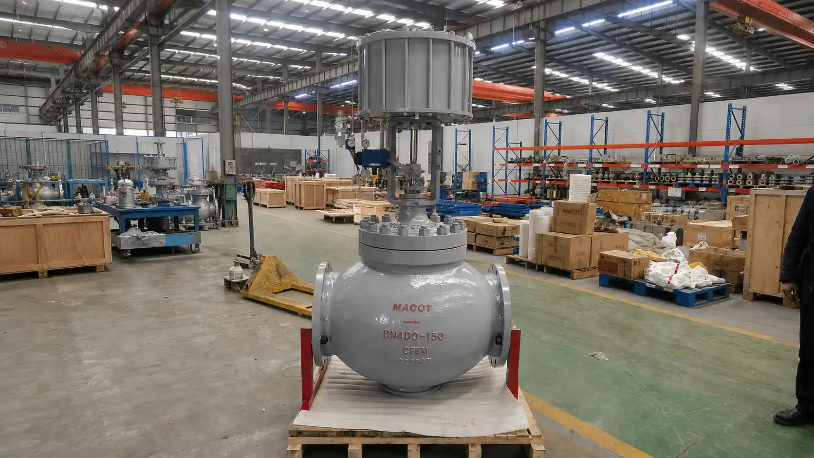 MacoTango Valve factory machining workshop