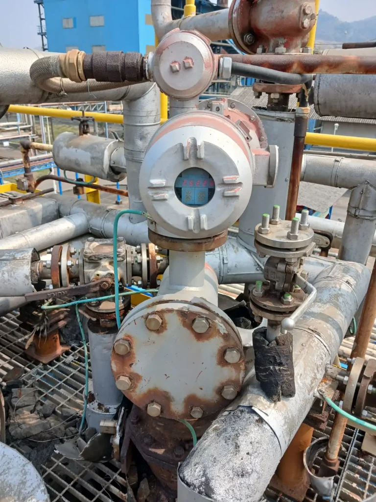 tank gauge level transmitter installed view 1